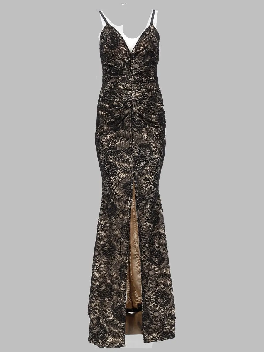 Joseph Lace Ruched Gown Dress