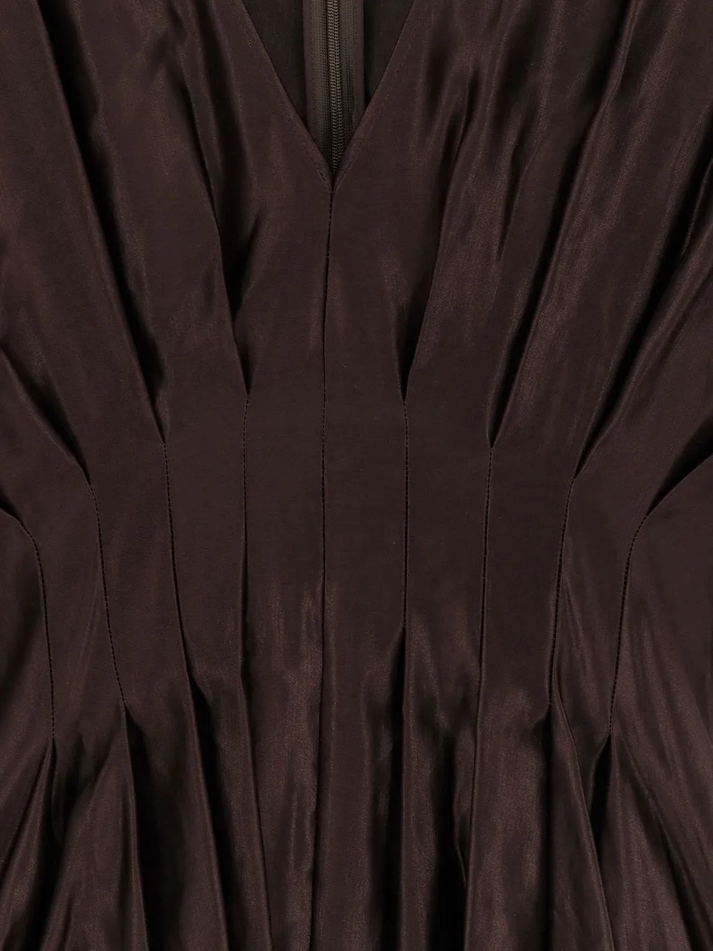 Joseph Pleated Puff-Sleeve Dress