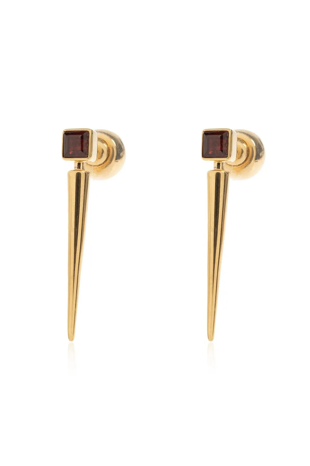 Stone Detail Spike Earrings