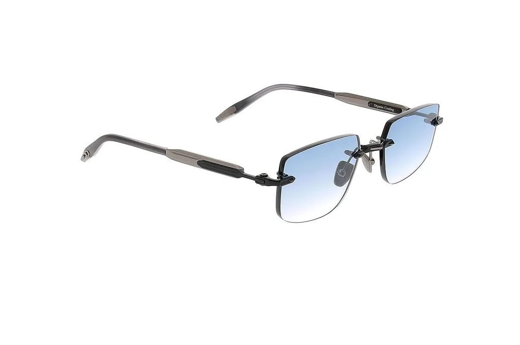 John Dalia Rectangular Rimless Sunglasses