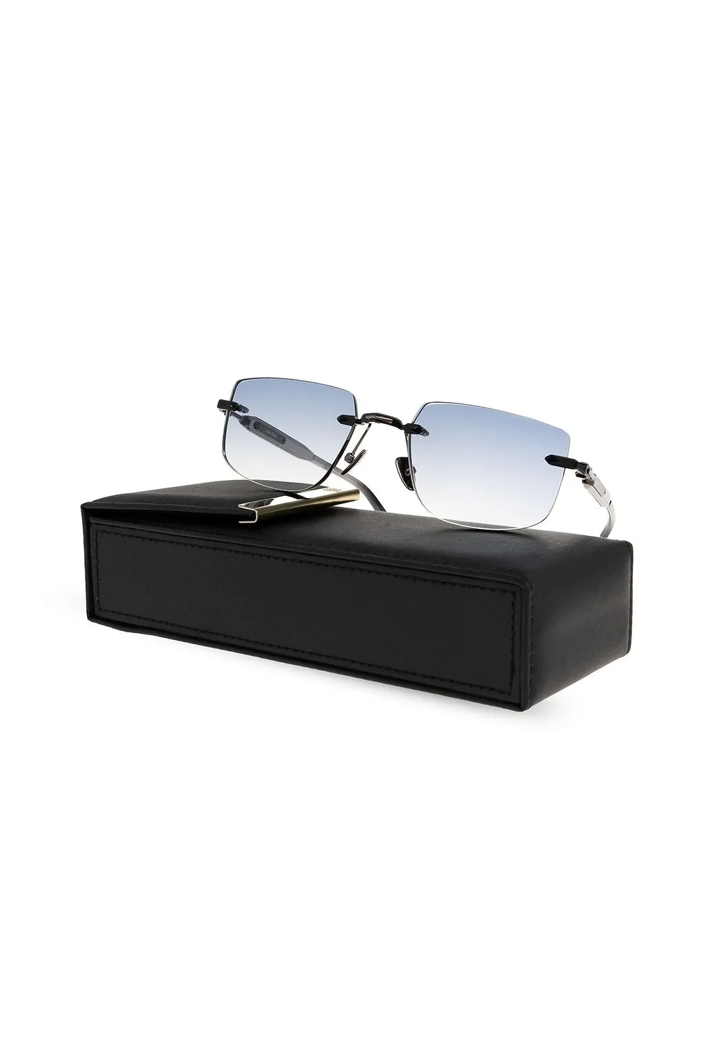John Dalia Rimless Rectangular Sunglasses