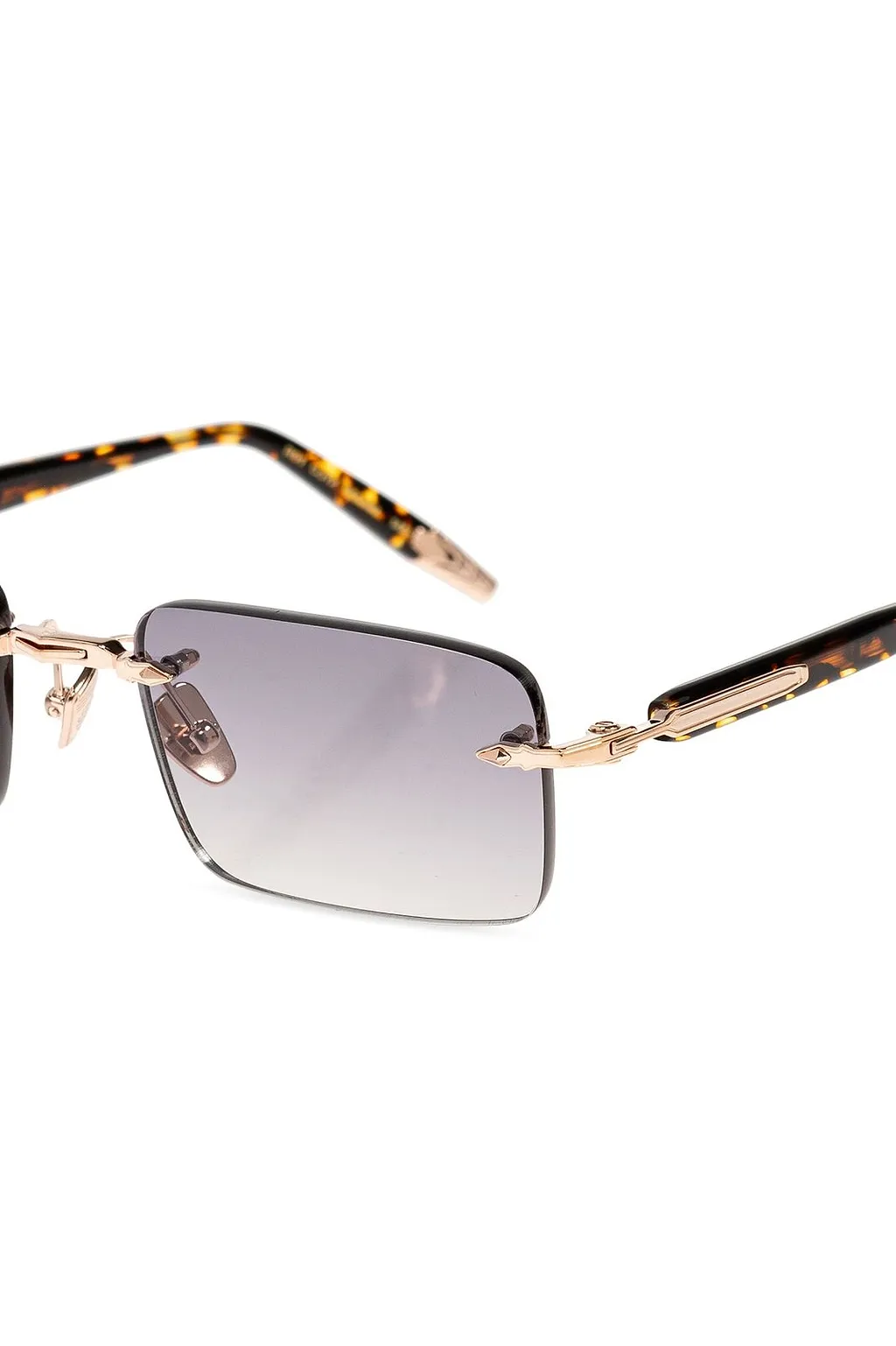 John Dalia Rimless Rectangular Sunglasses