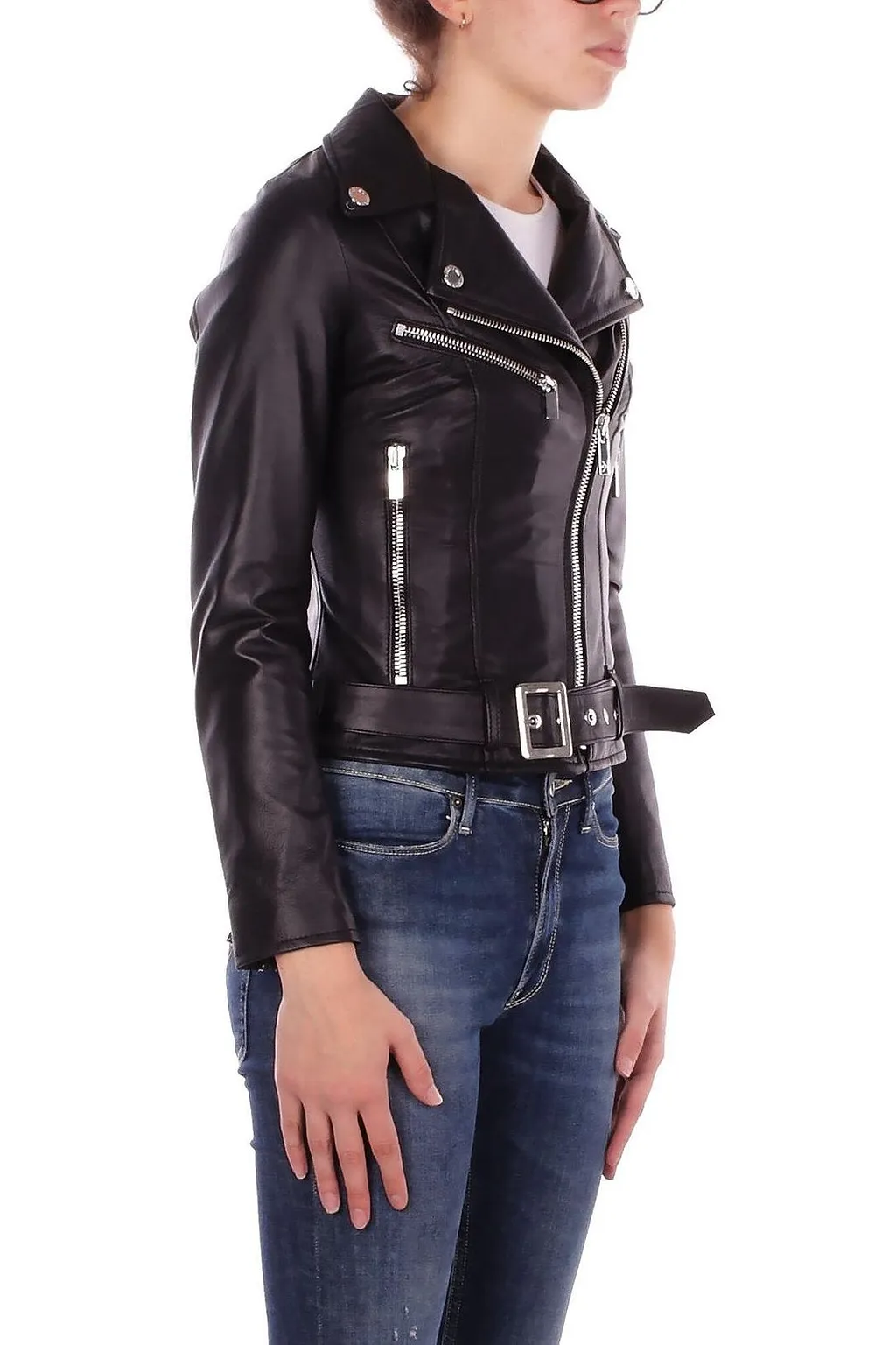 John Richmond Belted Zipped Jacket