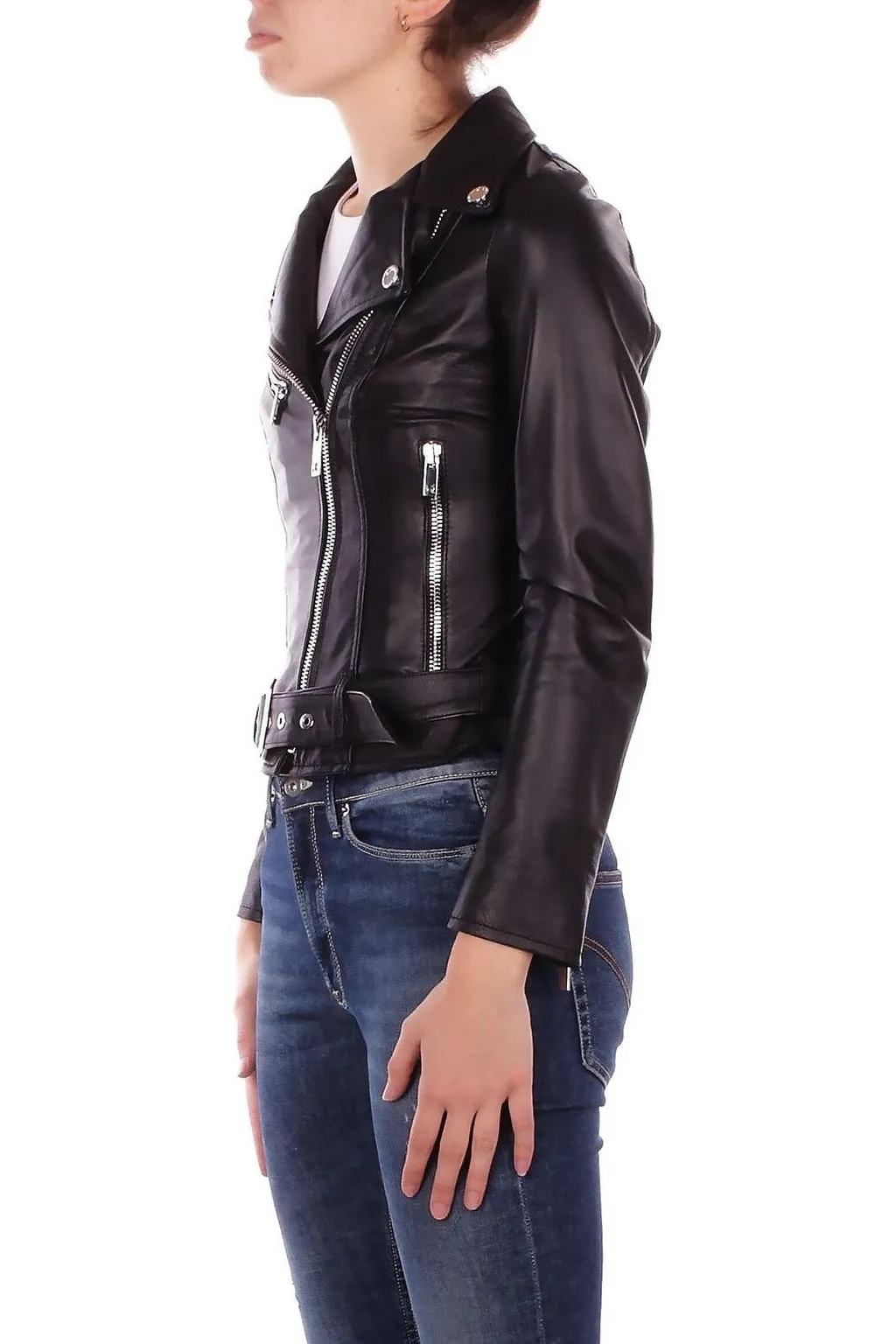 John Richmond Belted Zipped Jacket