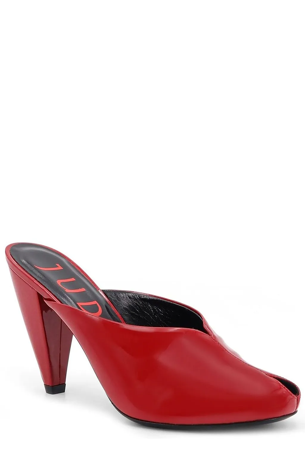 Jude Peep-Toe Cone-Heel Sandals