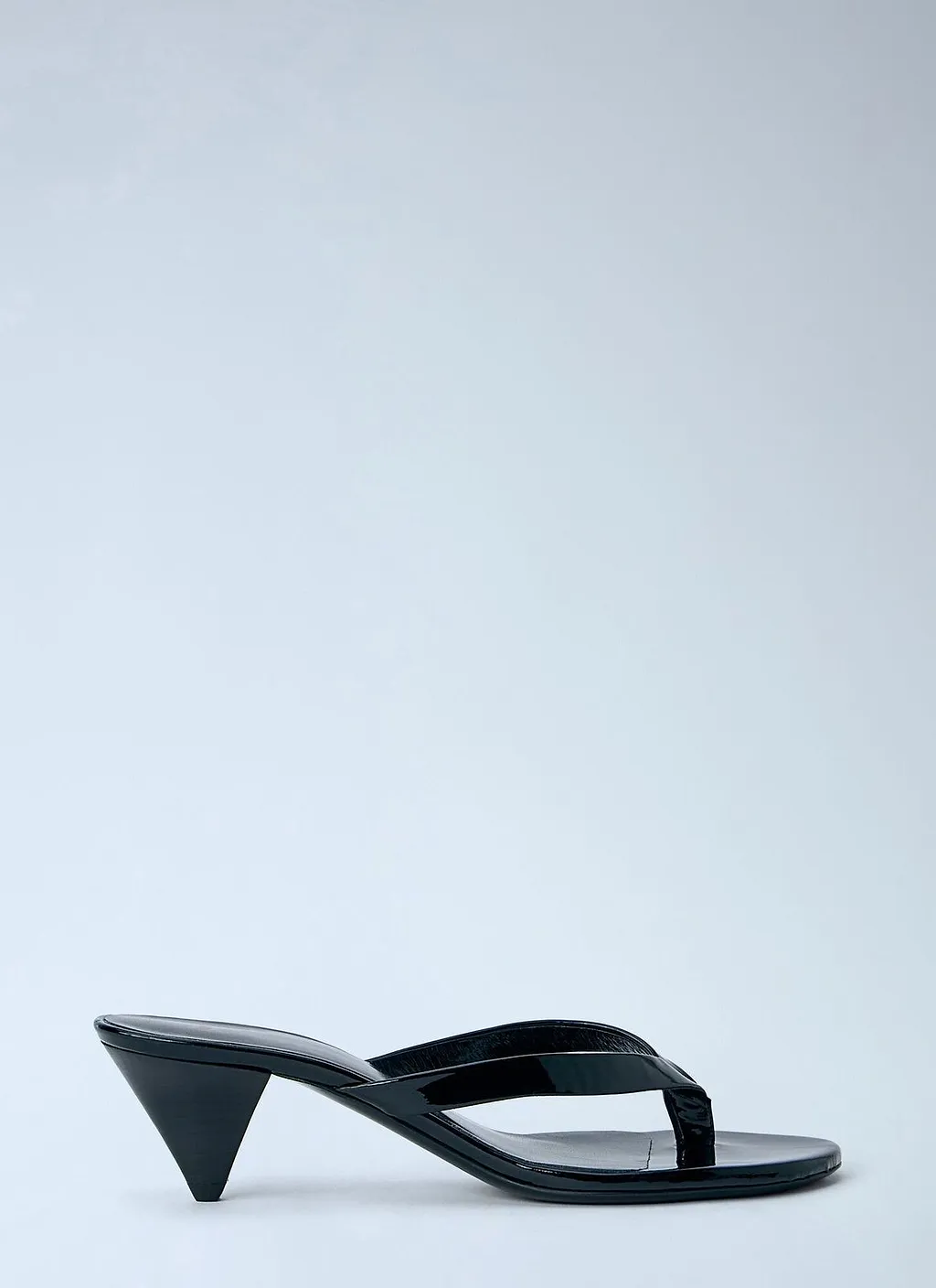 Rooty Patent Thong Heeled Sandals