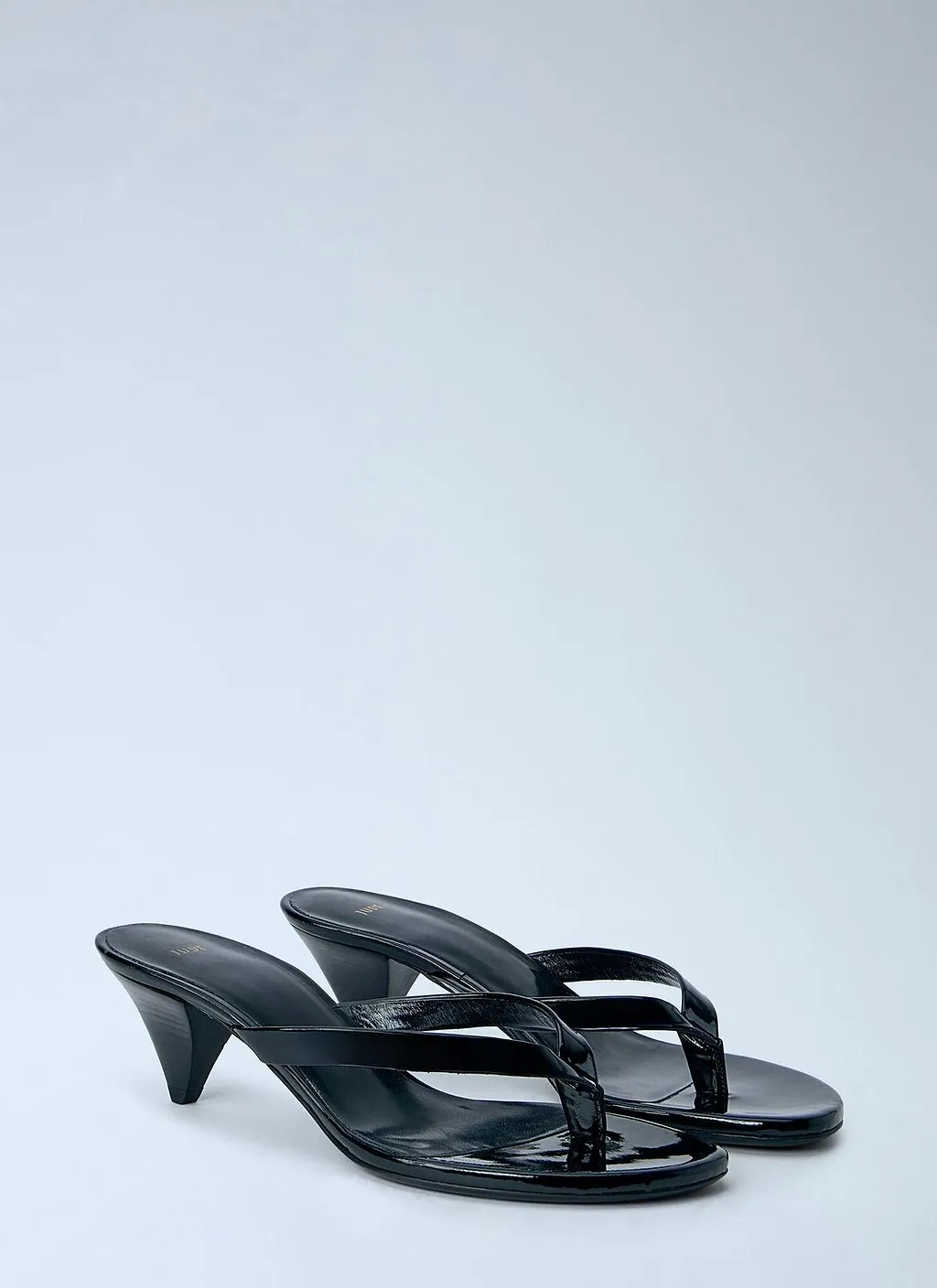 Rooty Patent Thong Heeled Sandals