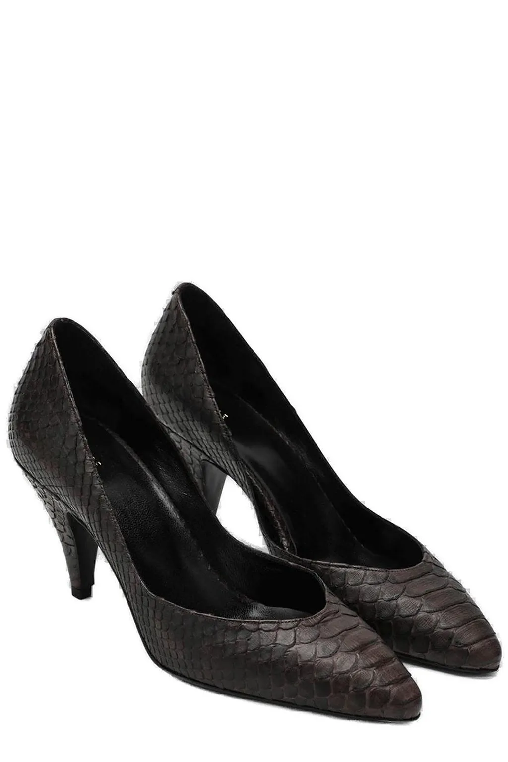 Jude Pointed Toe Embossed Pumps