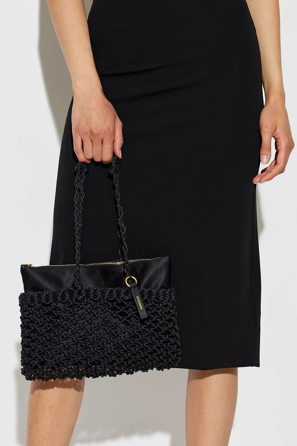 Jil Sander Tangle Woven Shoulder Bag
