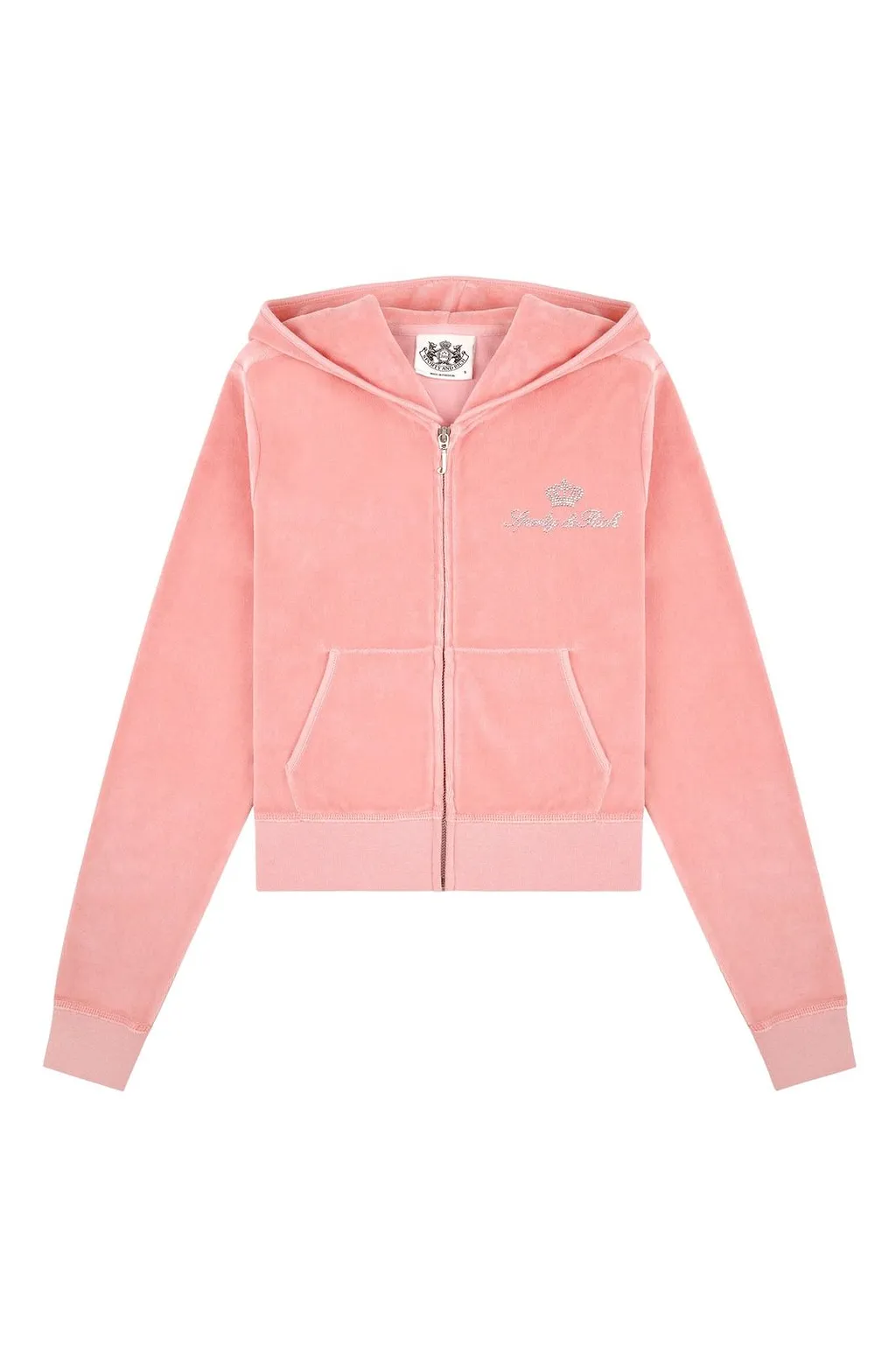 Juicy Couture Script Velour Zip Hoodie