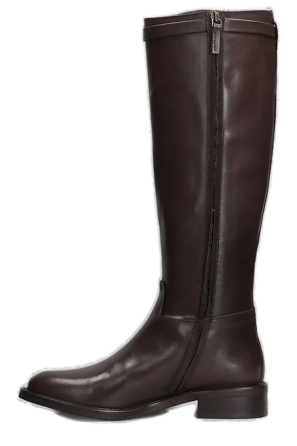Julie Dee Almond Toe Knee-High Boots