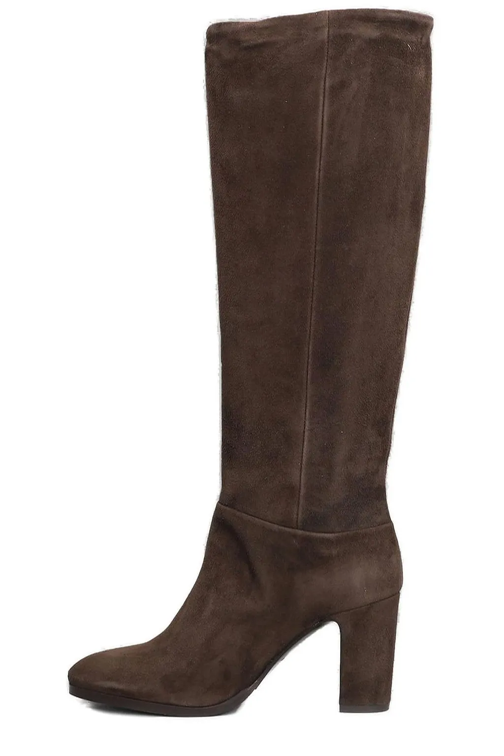 Julie Dee Almond Toe Knee-High Boots
