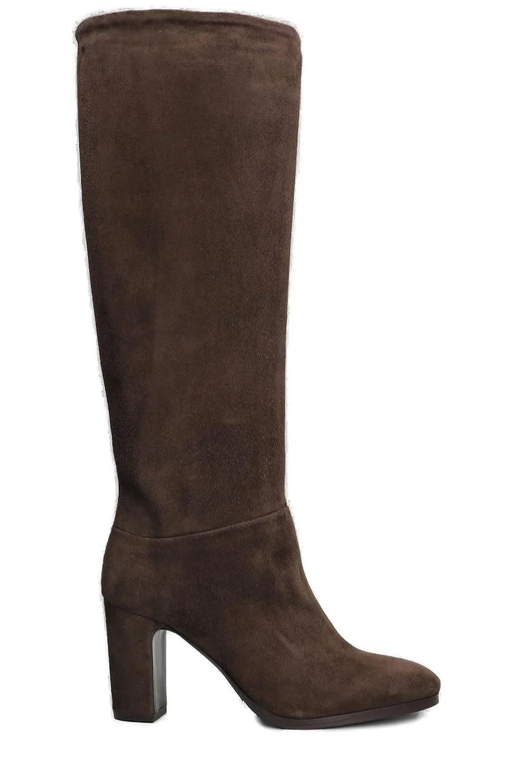 Julie Dee Almond Toe Knee-High Boots