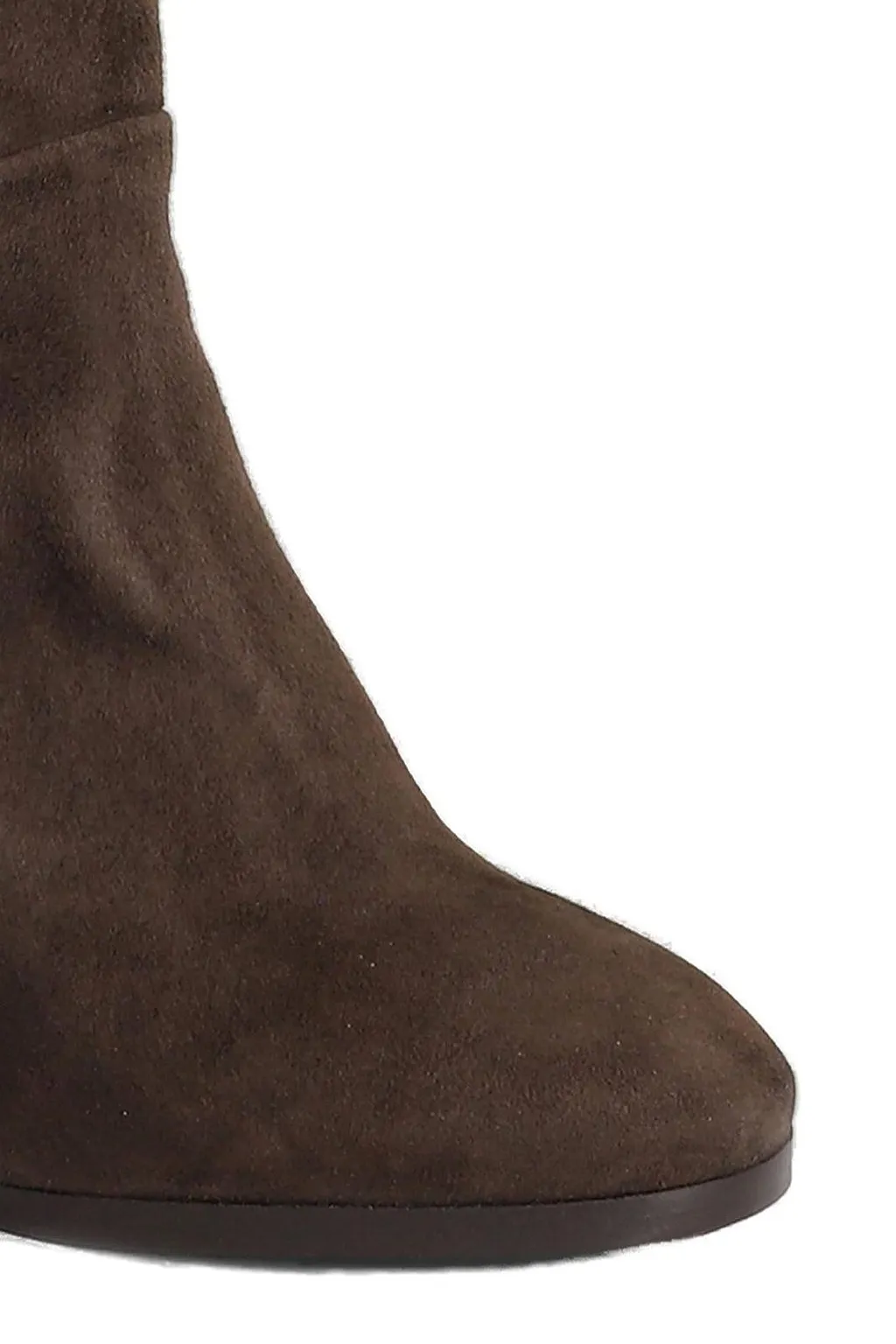 Julie Dee Almond Toe Knee-High Boots