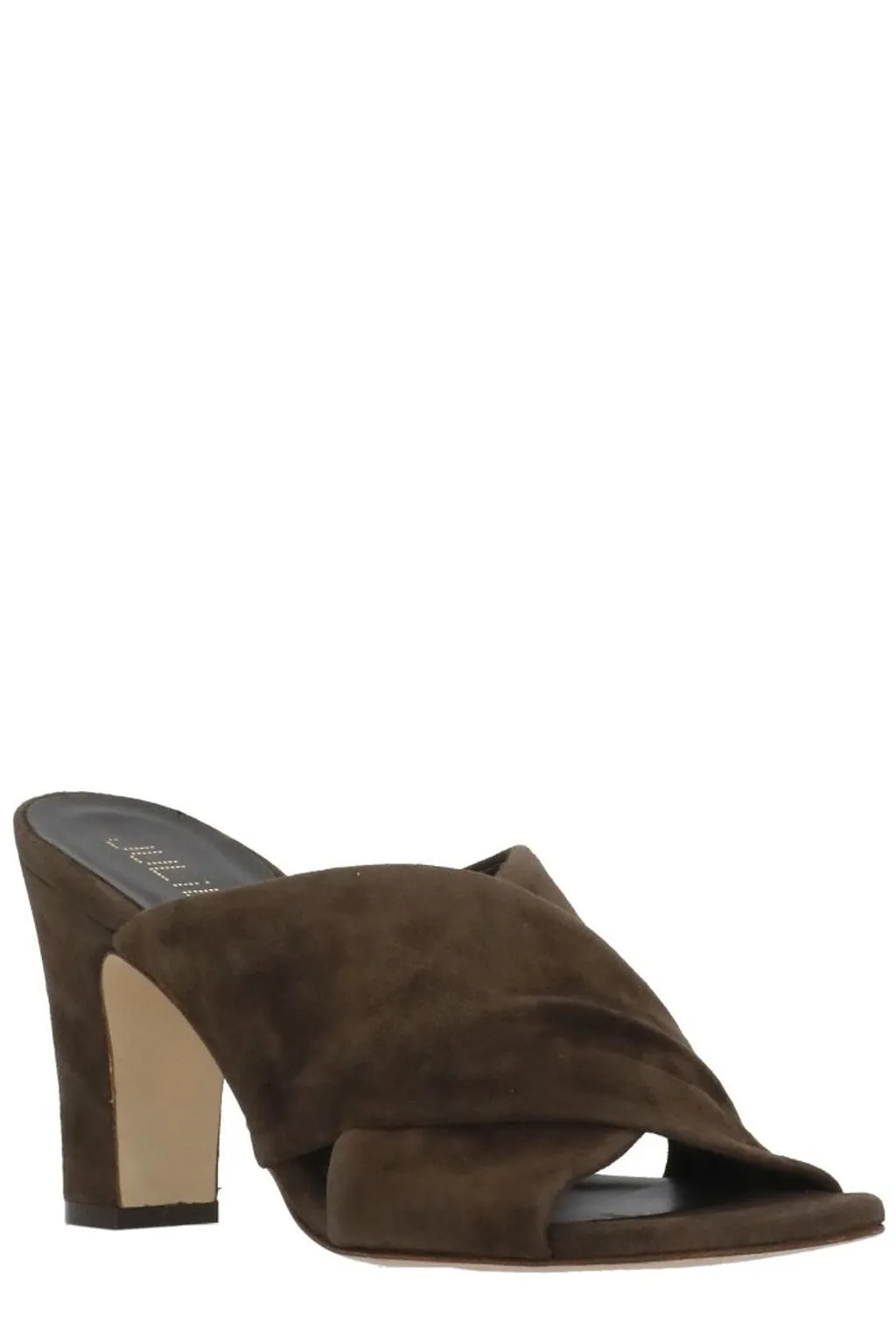 Julie Dee Cross-Strap Heeled Sandals