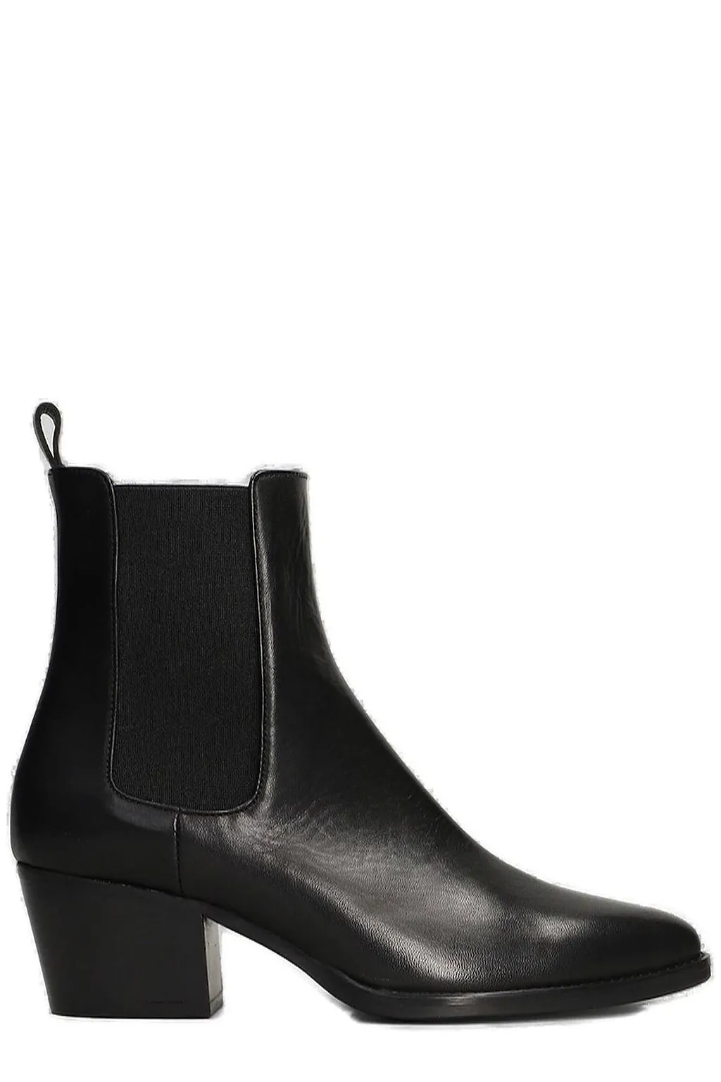 Julie Dee Elasticated Side-Panel Block Heeled Chelsea Boots