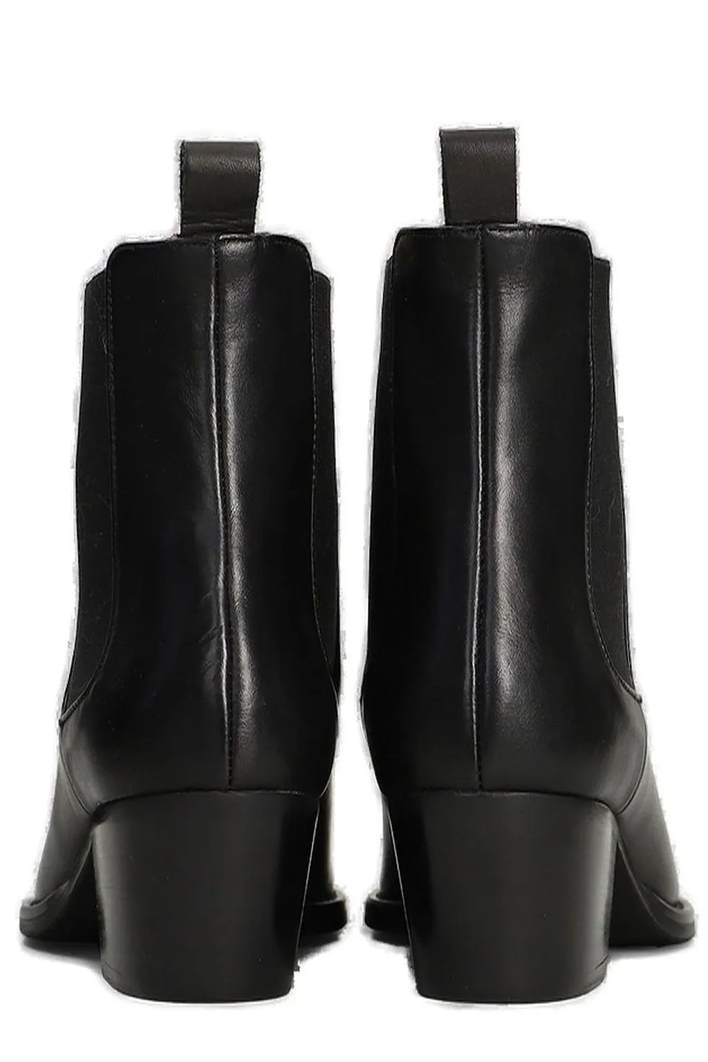 Julie Dee Elasticated Side-Panel Block Heeled Chelsea Boots