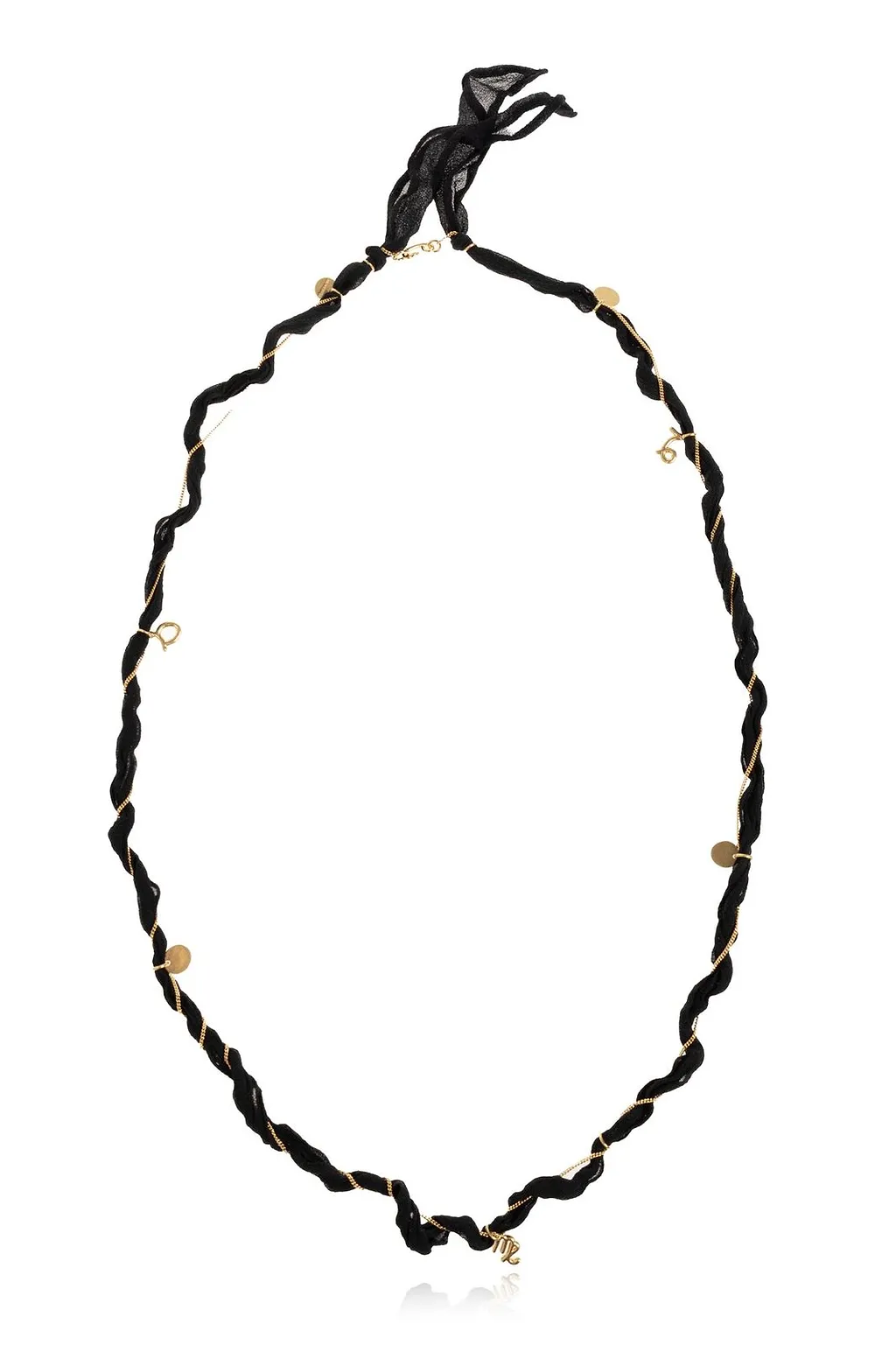 Jil Sander Twisted Chain Designed Long Necklace