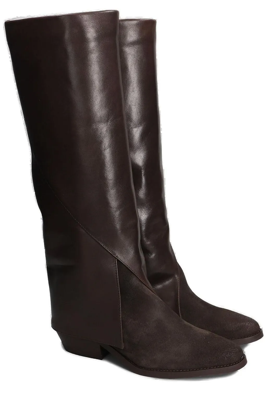 Julie Dee Pointed Toe Block-Heel Boots