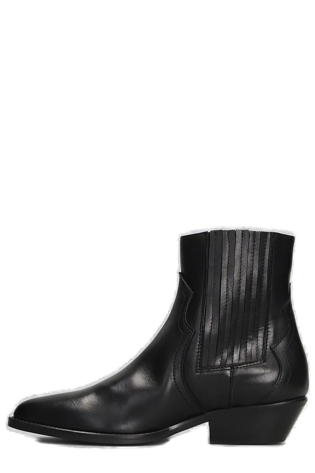 Julie Dee Pointed Toe Block Heeled Boots