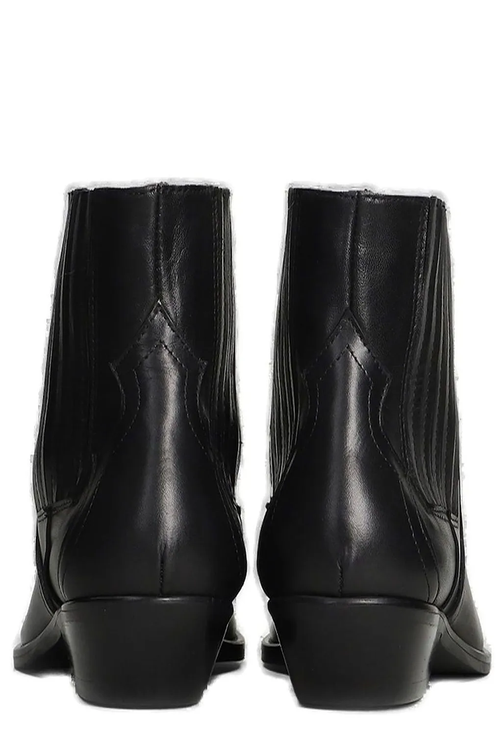 Julie Dee Pointed Toe Block Heeled Boots