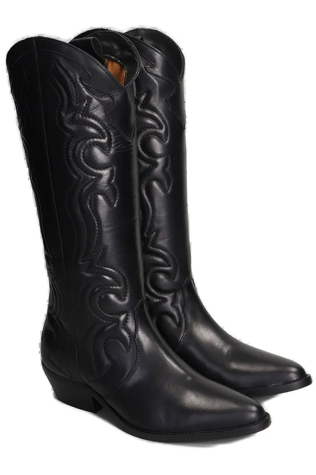 Julie Dee Pointed Toe Embroidered Boots