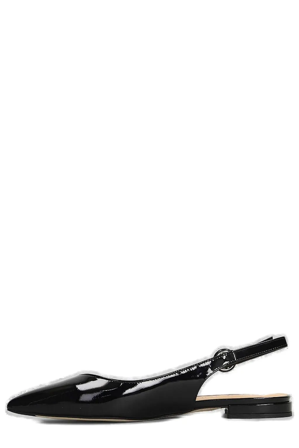 Julie Dee Pointed-Toe Slingback Flat Shoes