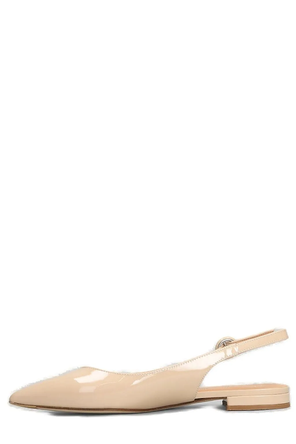 Julie Dee Pointed-Toe Slingback Flat Shoes