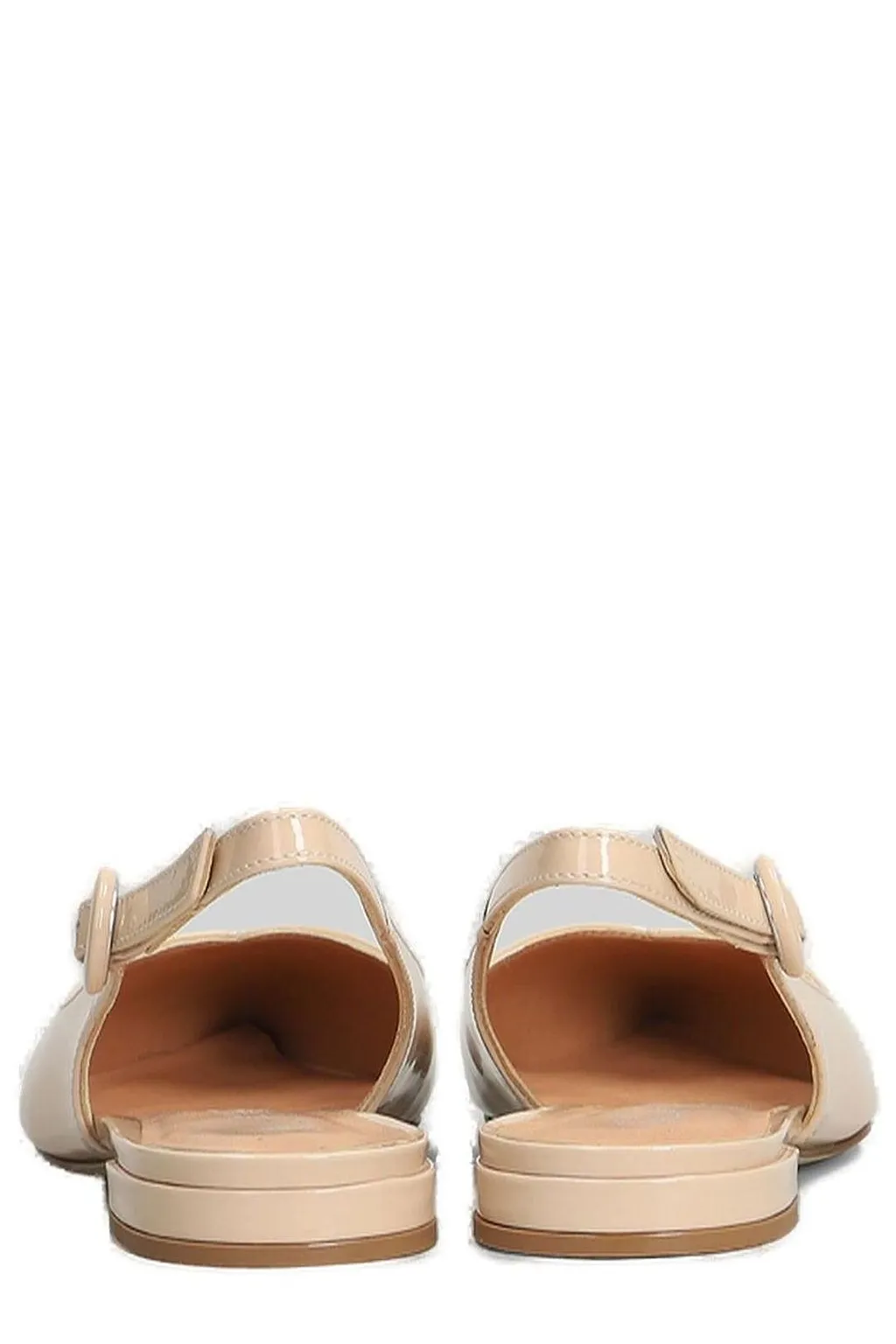 Julie Dee Pointed-Toe Slingback Flat Shoes