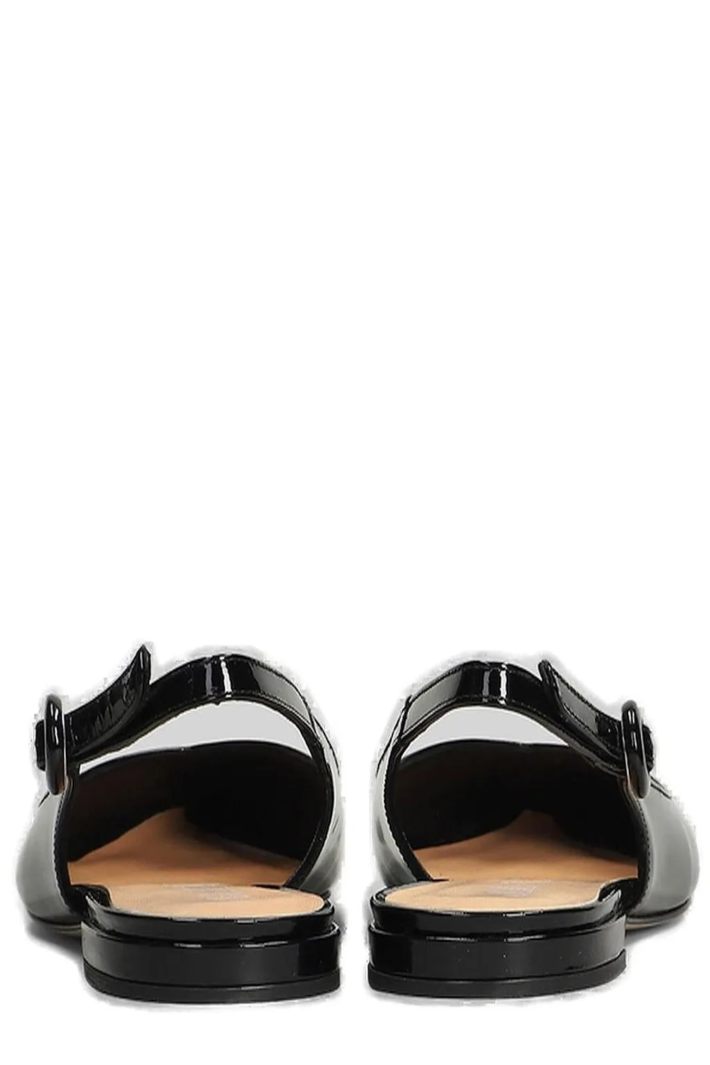 Julie Dee Pointed-Toe Slingback Flat Shoes