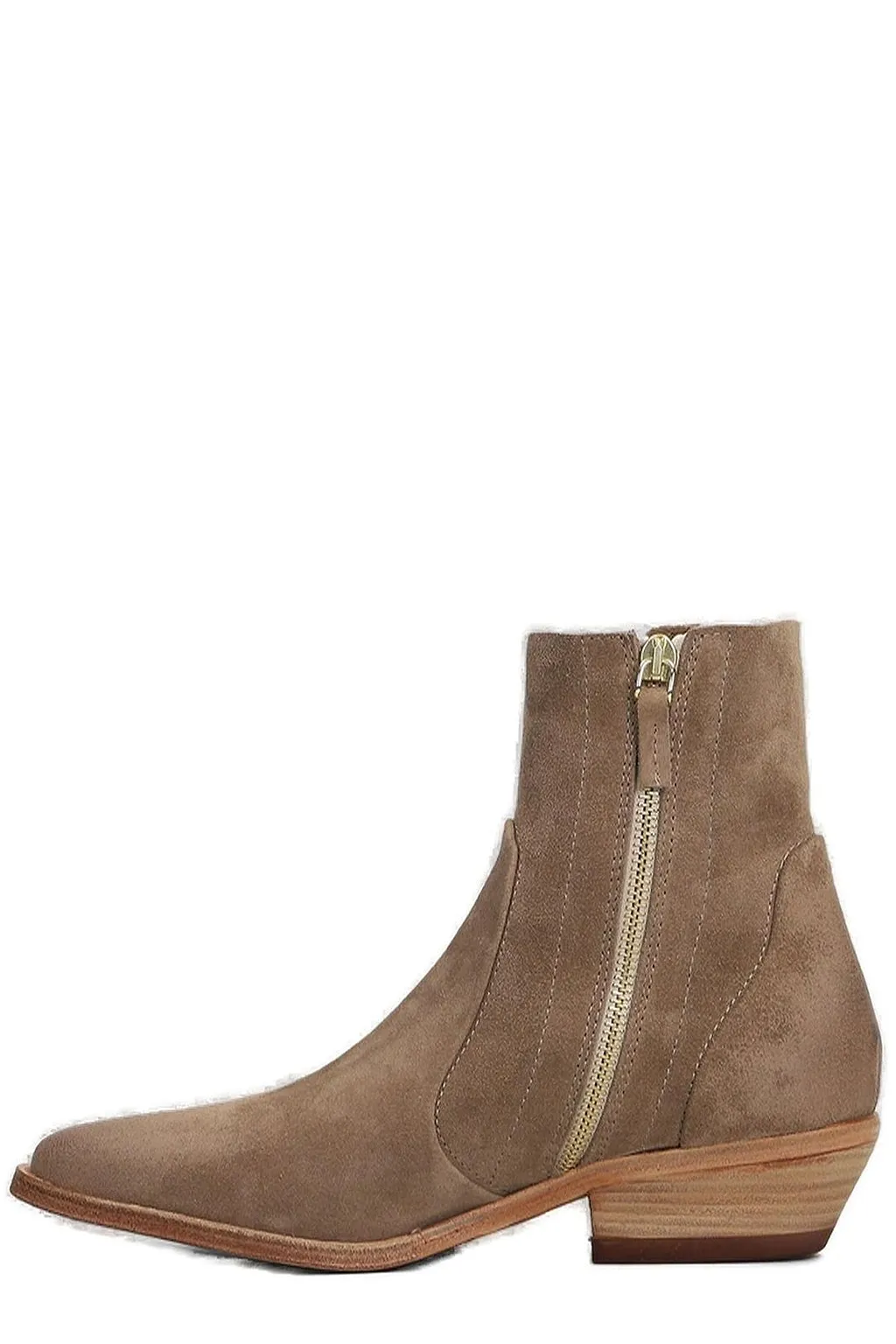Julie Dee Pointed Toe Zipped Ankle Boots