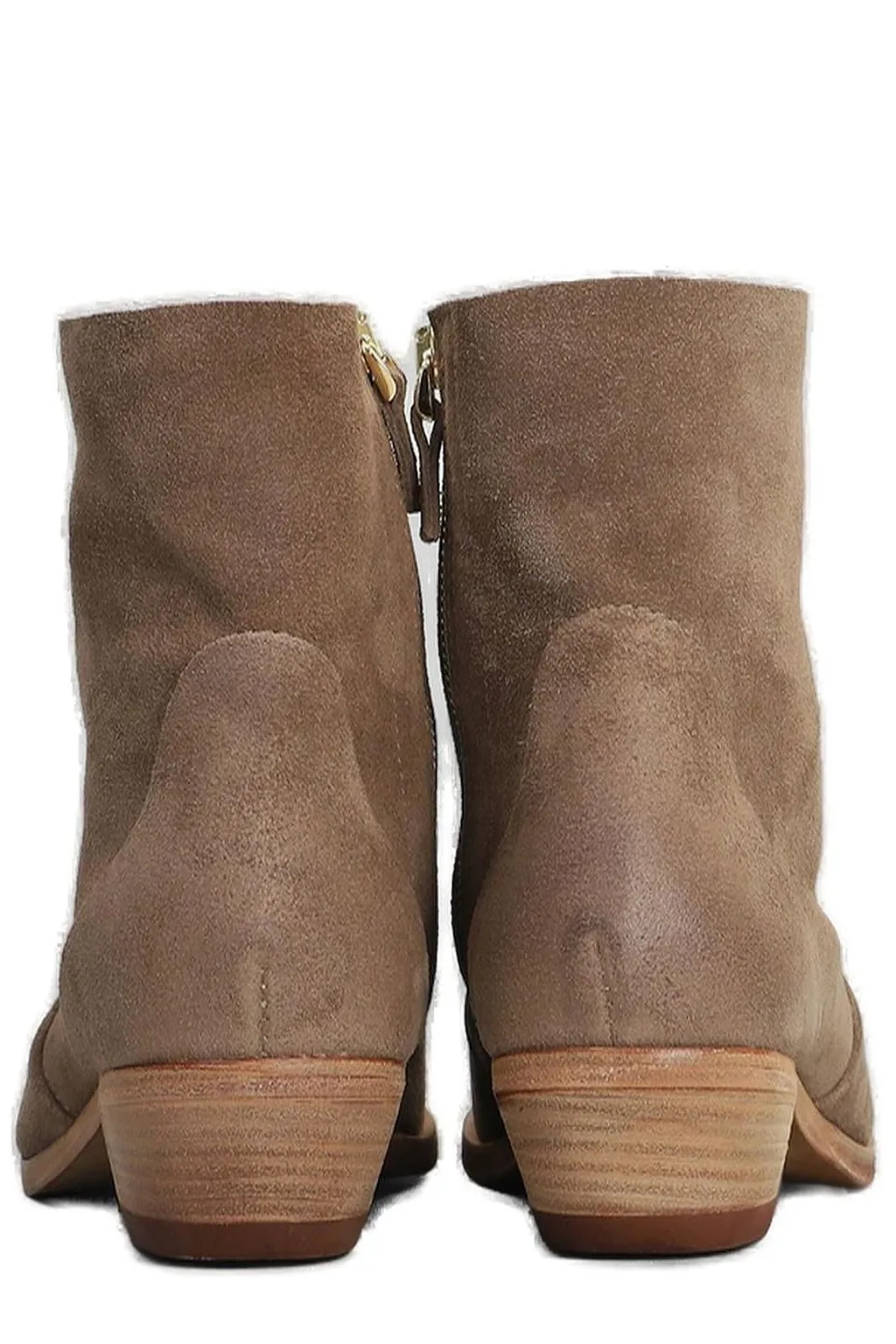 Julie Dee Pointed Toe Zipped Ankle Boots