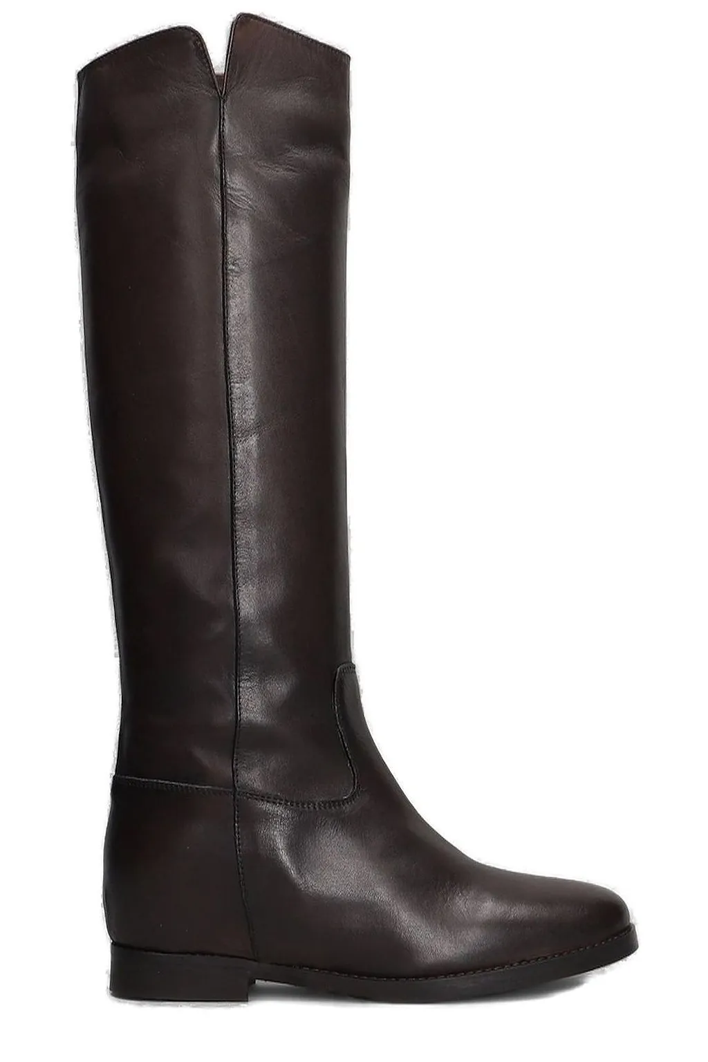 Julie Dee Round Toe Knee-High Boots