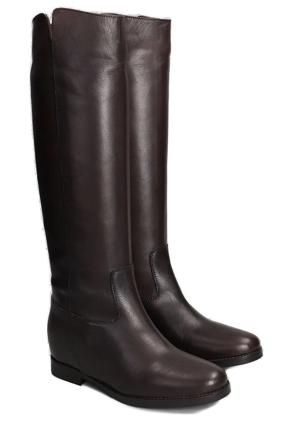 Julie Dee Round Toe Knee-High Boots