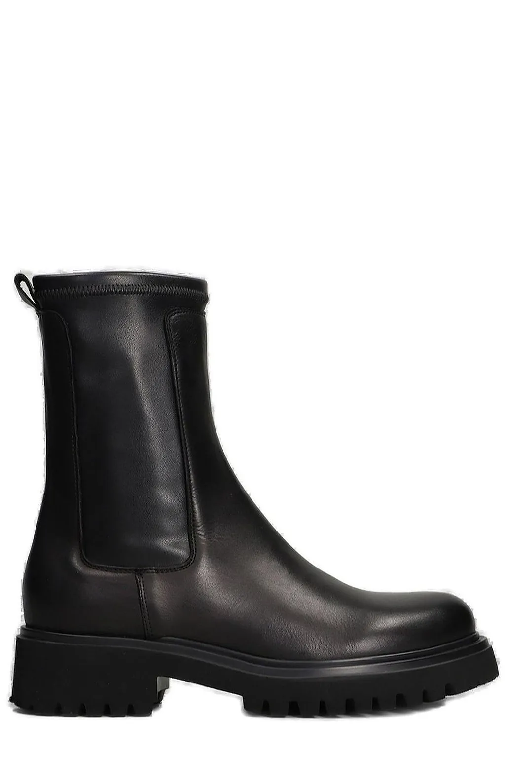 Julie Dee Round-Toe Combat Ankle Boots