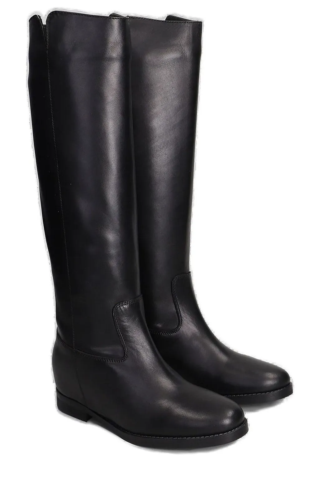 Julie Dee Round Toe Knee-High Boots