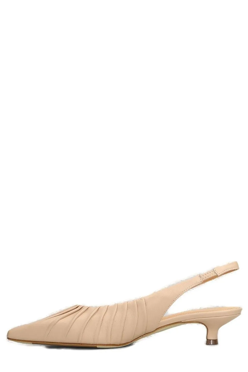 Julie Dee Ruched Slingback Pumps