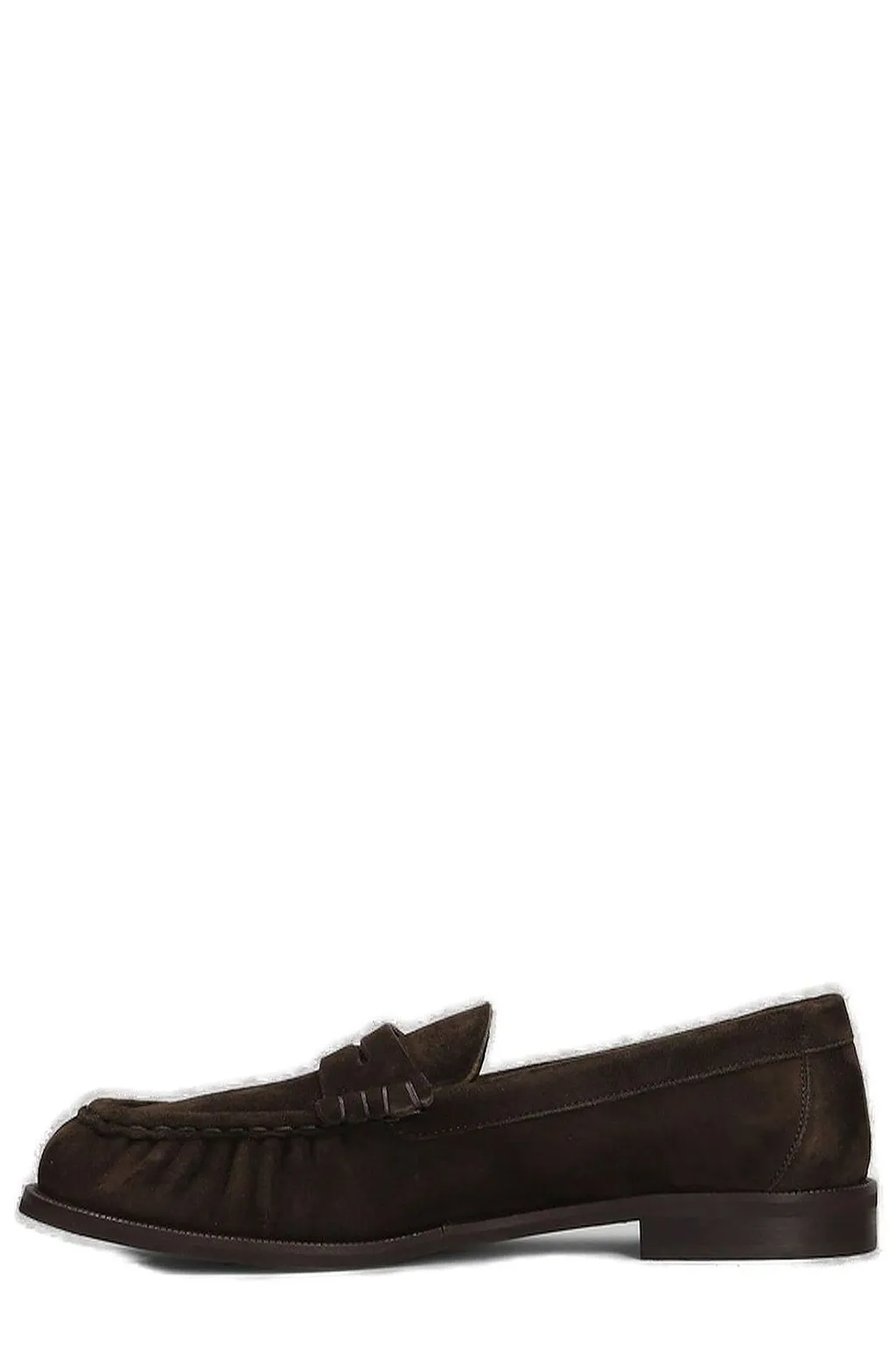 Julie Dee Ruched Round Toe Slip-On Loafers