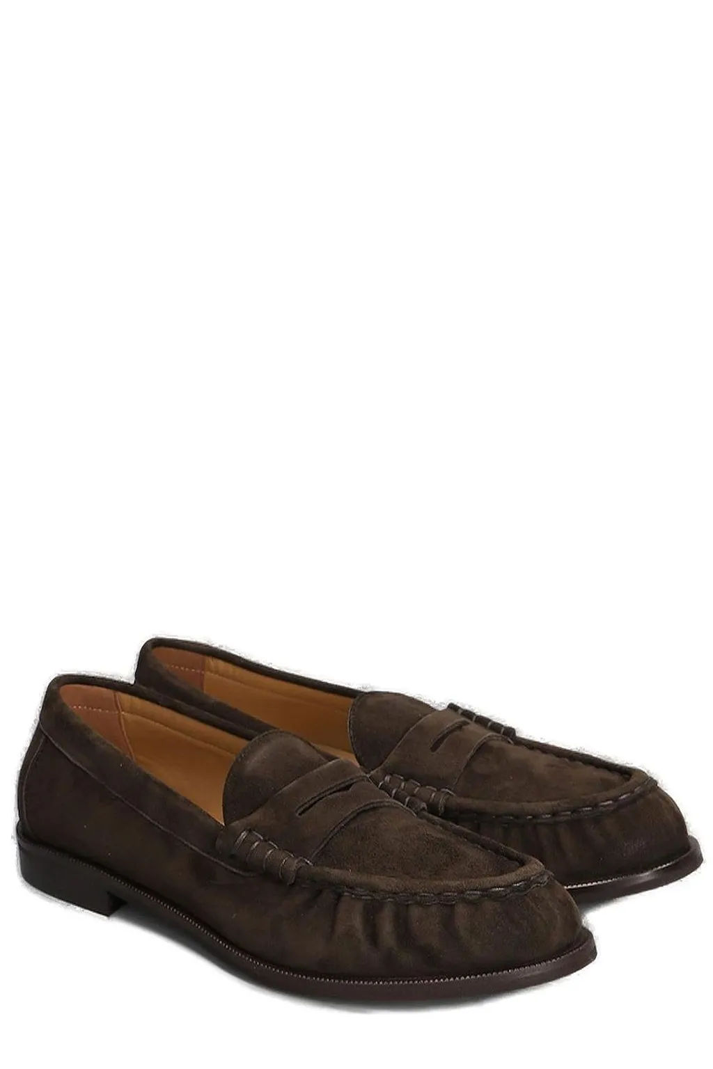 Julie Dee Ruched Round Toe Slip-On Loafers