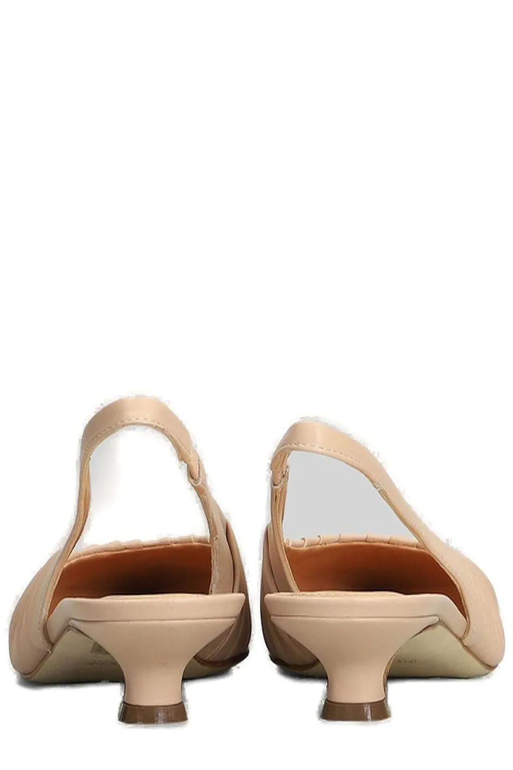 Julie Dee Ruched Slingback Pumps