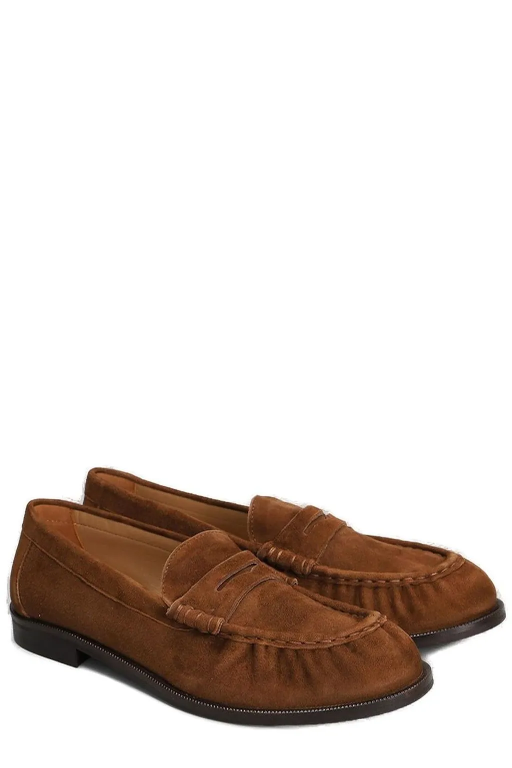 Julie Dee Round-Toe Slip-On Loafers