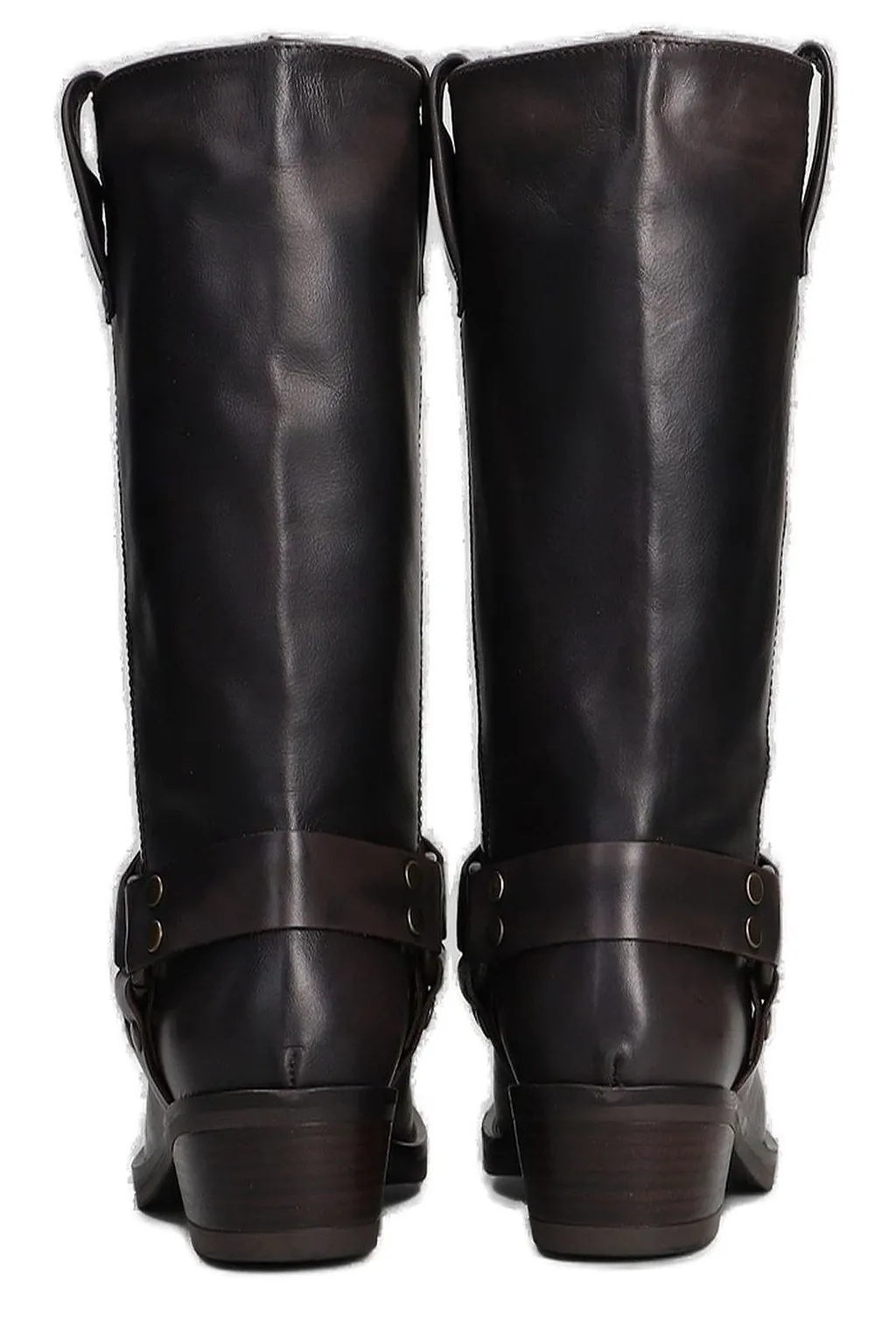 Julie Dee Square Toe Biker Boots