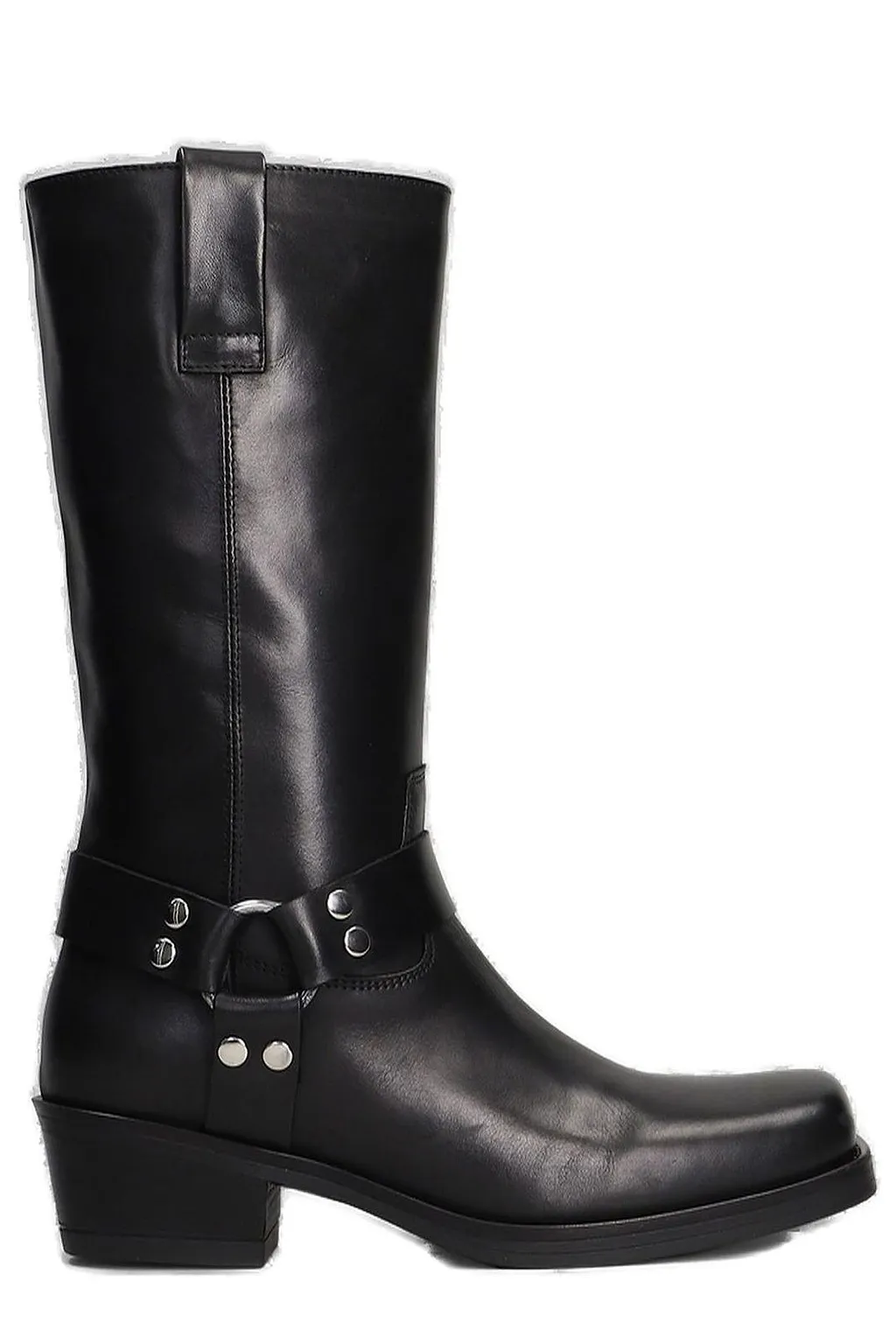 Julie Dee Square Toe Biker Boots