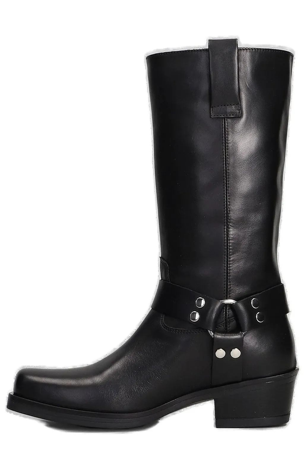 Julie Dee Square Toe Biker Boots