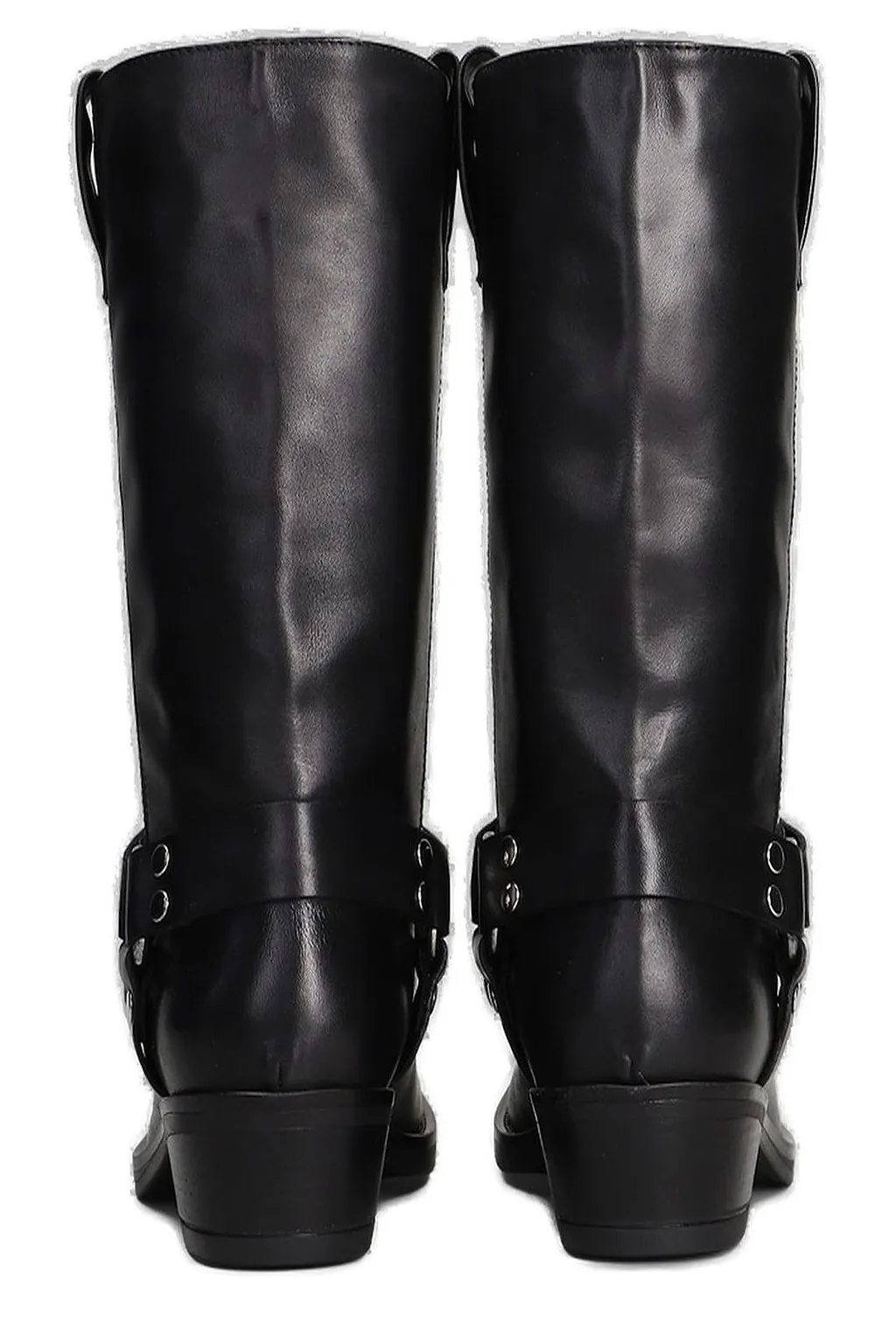 Julie Dee Square Toe Biker Boots