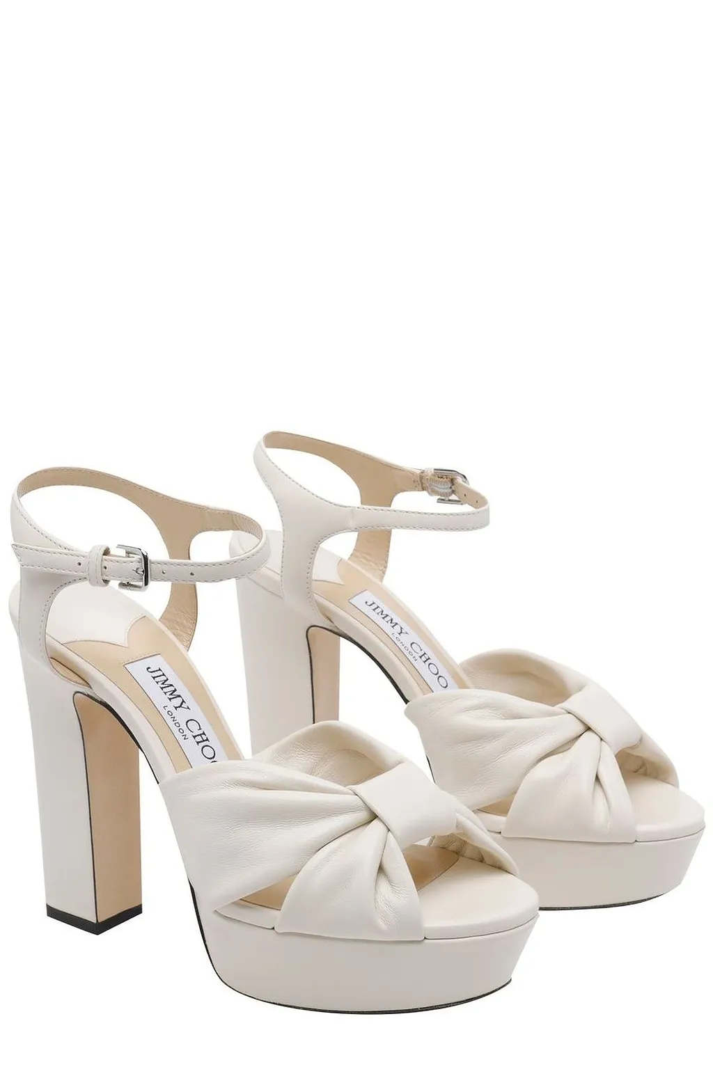 Jimmy Choo Heloise 120 Knotted Platform Sandals