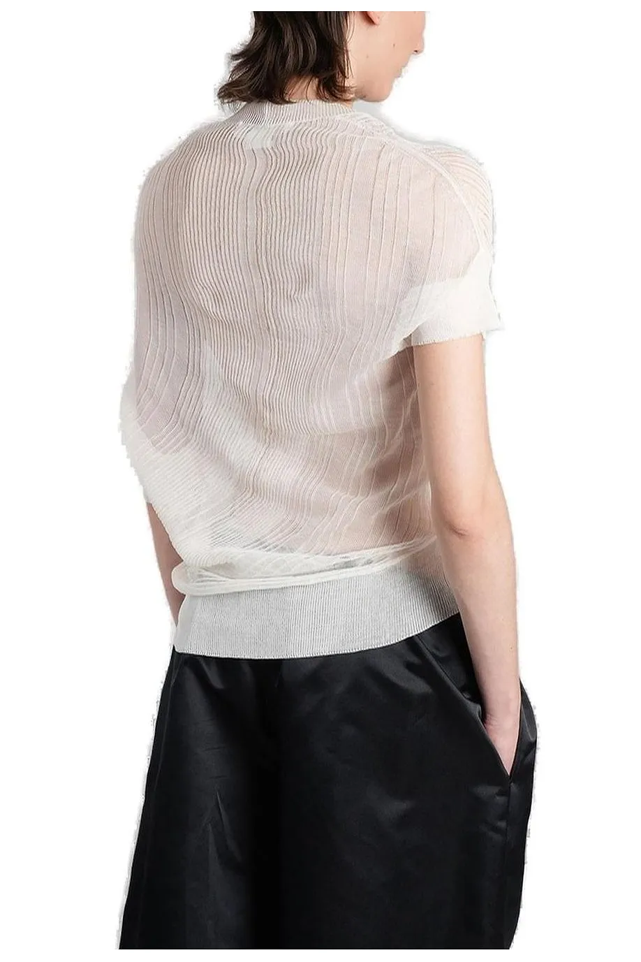 Junya Watanabe Asymmetric Mesh T-Shirt
