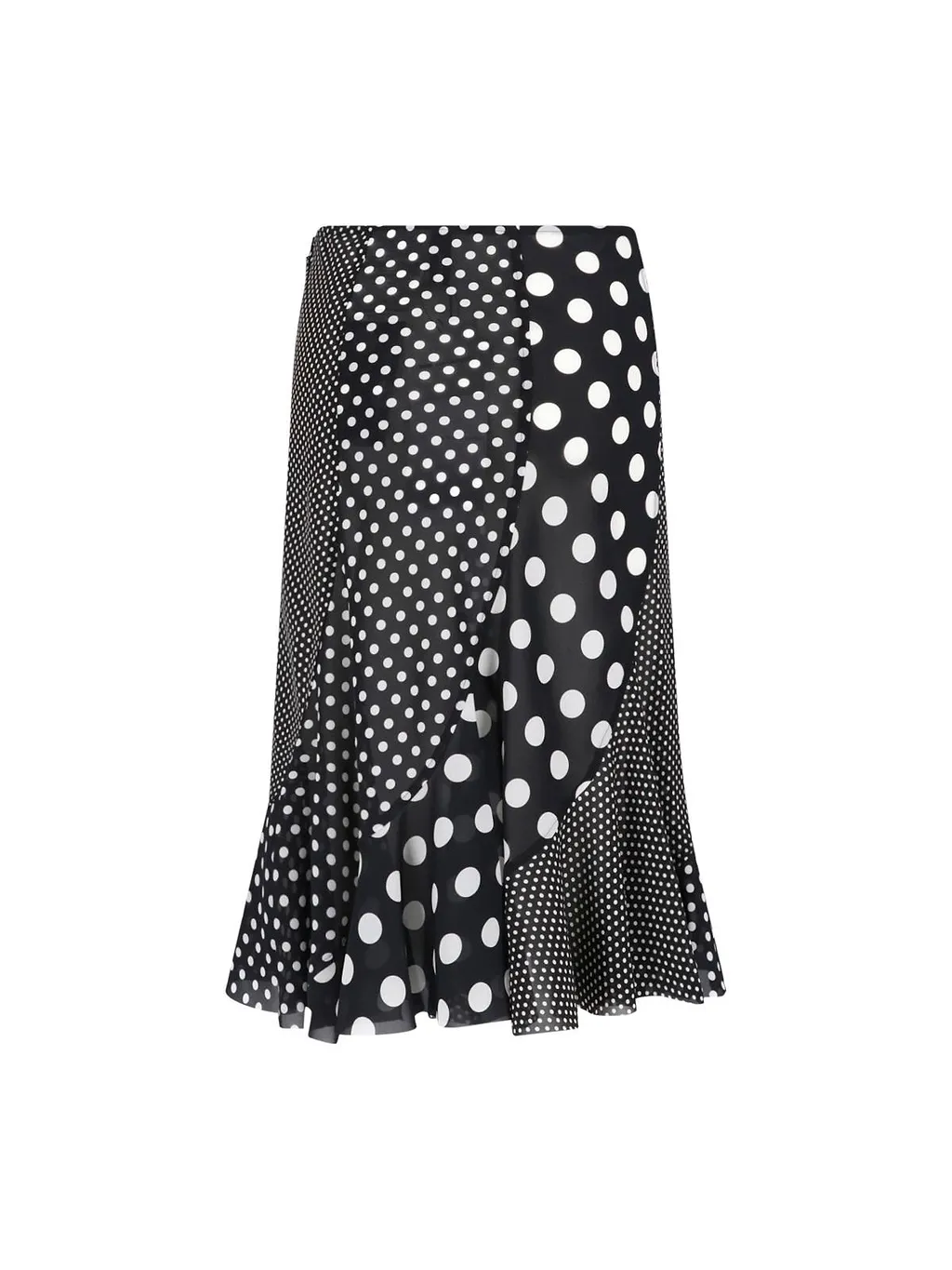 Junya Watanabe Asymmetric Polka-Dot Skirt