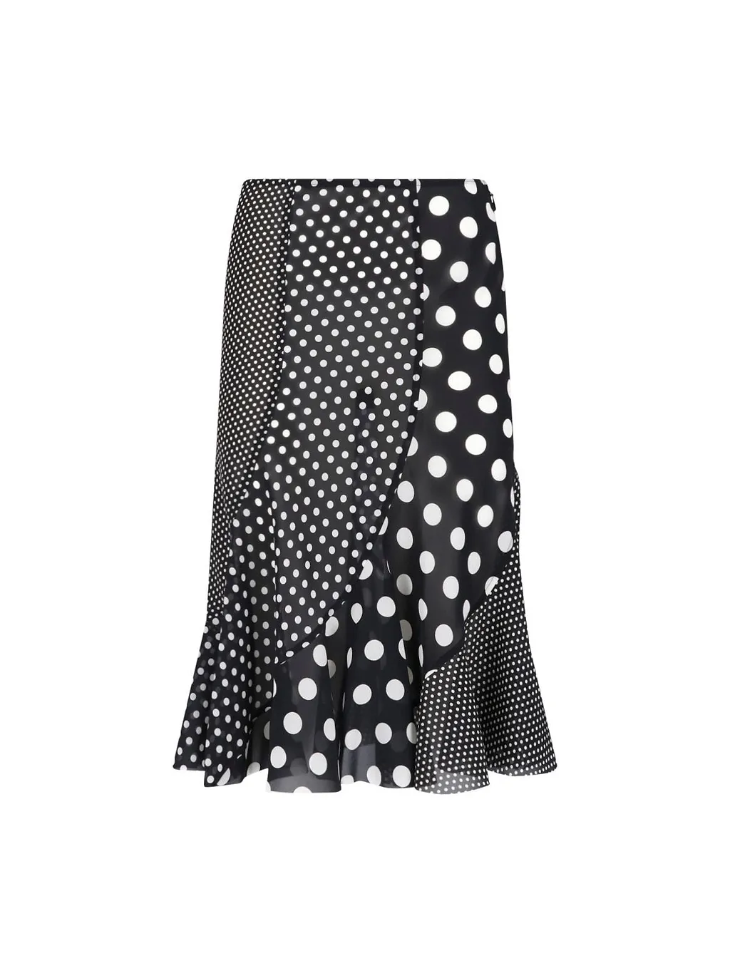 Junya Watanabe Asymmetric Polka-Dot Skirt