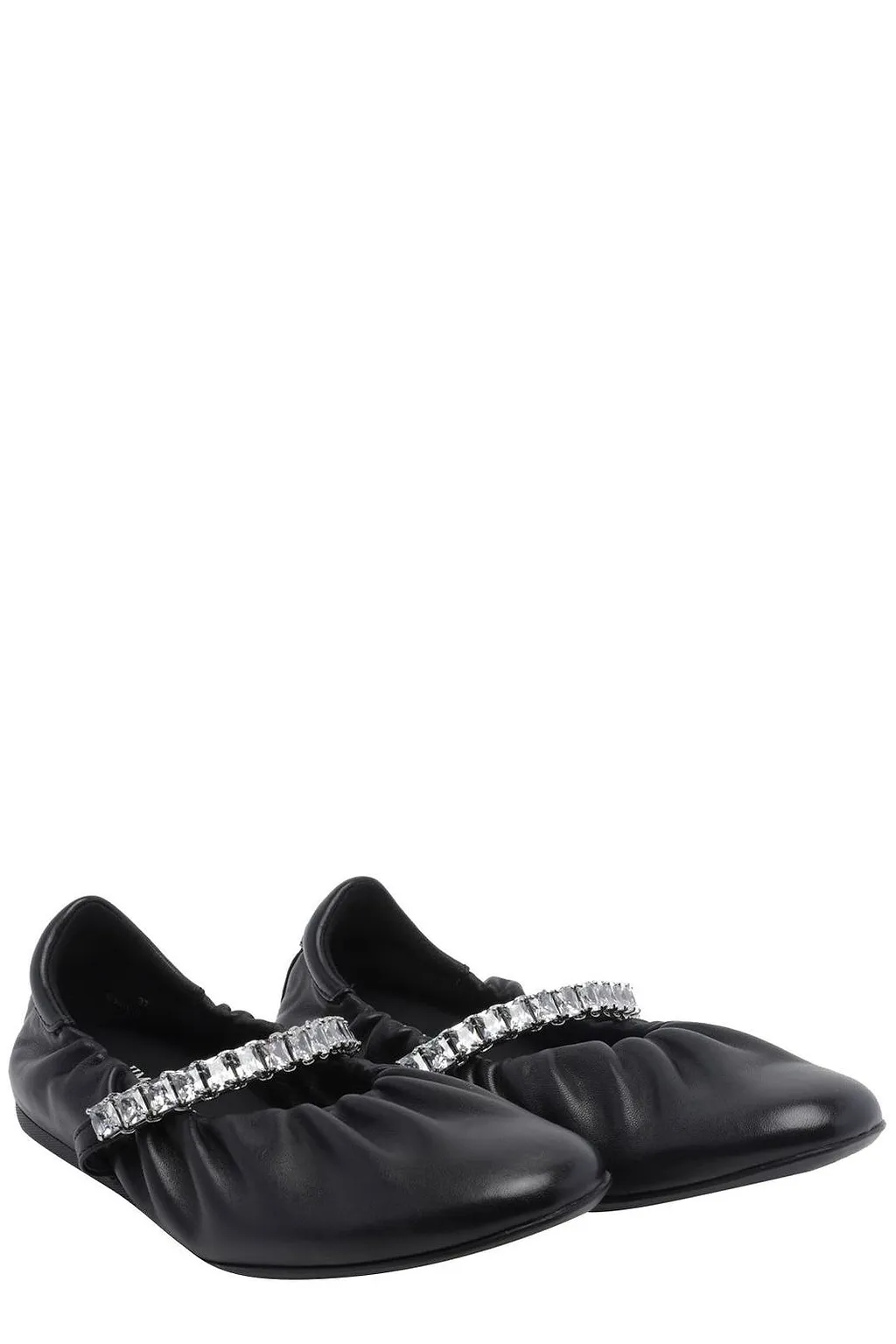 Jade Embellished Ballet Flats